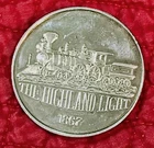 Vintage Golden State Mint The Highland Light 1867 1 oz 999 Fine Silver Art Round