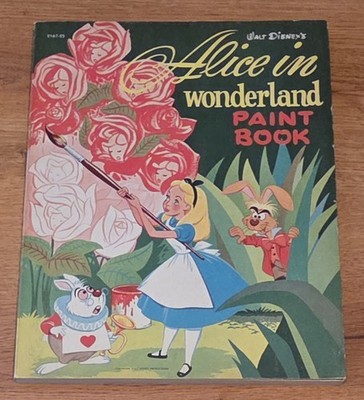 1951 Walt Disney Prod. Alice In Wonderland Paint Coloring Book Whitman UNUSED