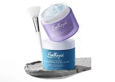 Glow-Boosting Face Masks Skincare Set – Deep Detox Clay Mask for Clear Pores, Bl