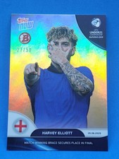 TOPPS NOW UEFA 2025 EURO U21 #10 ENGLAND HARVEY ELLIOTT Gold Foil/ 50 2^B