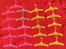 Lot Of 21 VTG Filigree Barbie Fashion Doll Clothes Hangers