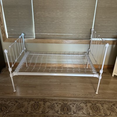 vintage iron bed youth size