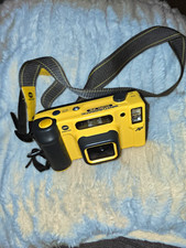 Minolta Weathermatic Dual 35 AF Waterproof 35mm Film Camera Yellow Vintage
