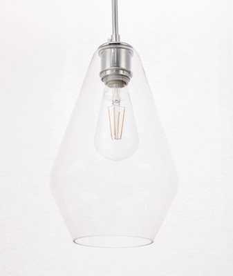 Elegant Lighting LD2260 Gene 7''W Mini Pendant - Chrome
