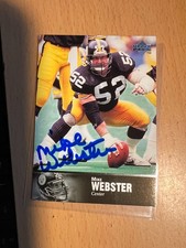Mike Webster Pittsburgh Steelers Upper Deck 1997 Legends Auto COA AL-176 SP-HOF