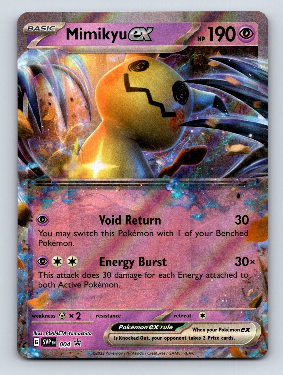 Basic Mimikyu EX HP 190 Void Return Energy Burst Rarity Purple | eBay