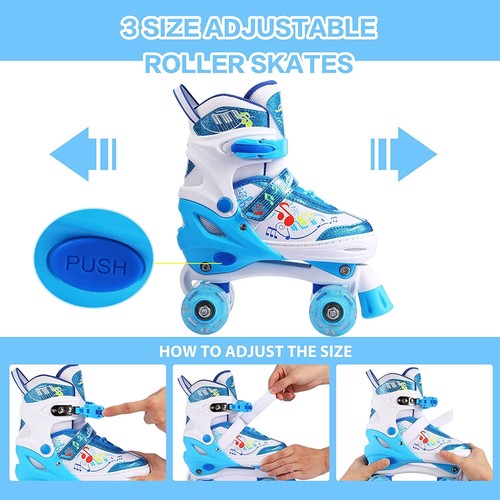 LED Rollschuhe Rollerskates Kinderrollschuhe Retro SkateJugend Erwachsene 27-38 - Bild 46 von 65