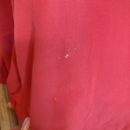 Patagonia Women's Red Pullover Hood WindBreaker Sz L 42% Nylon Waist Cinch MARKS - Picture 11 of 15
