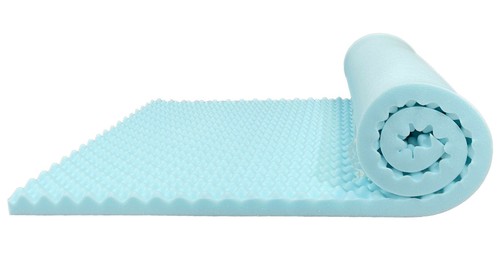 EGG CRATE FOAM MATTRESS TOPPER, OVERLAY, COMFORTER, 2 INCH THICK - Picture 3 of 10