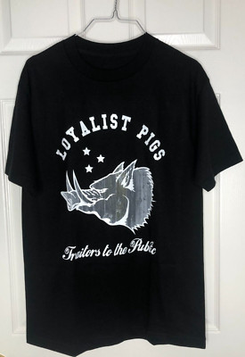 Men's Lies Co, T-Shirt '' Loyalist Pigs Traitors to the Public''  Sz M Black New