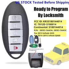 for 2014-2015 INFINITI QX60 for 2013 JX35 Smart Keyless Remote KEY Fob S18014401
