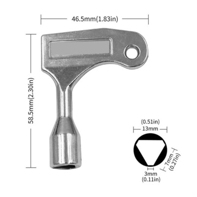 Liz Triangle『EIN』 1 x Elevator Triangle Key Zinc Alloy Used For Electric Control