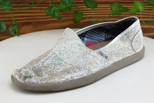 silver glitter bobs