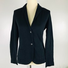 Neiman Marcus Majestic Paris Cashmere Cotton Charcoal Grey Black Blazer Jacket 2