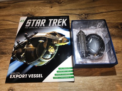 Star Trek Raumschiffe Malon Exportschiff von Eaglemoss und Magazin
