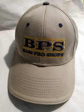 Bass Pro Shops BPS Beige Baseball Cap Adjustable Strap 100 Cotton