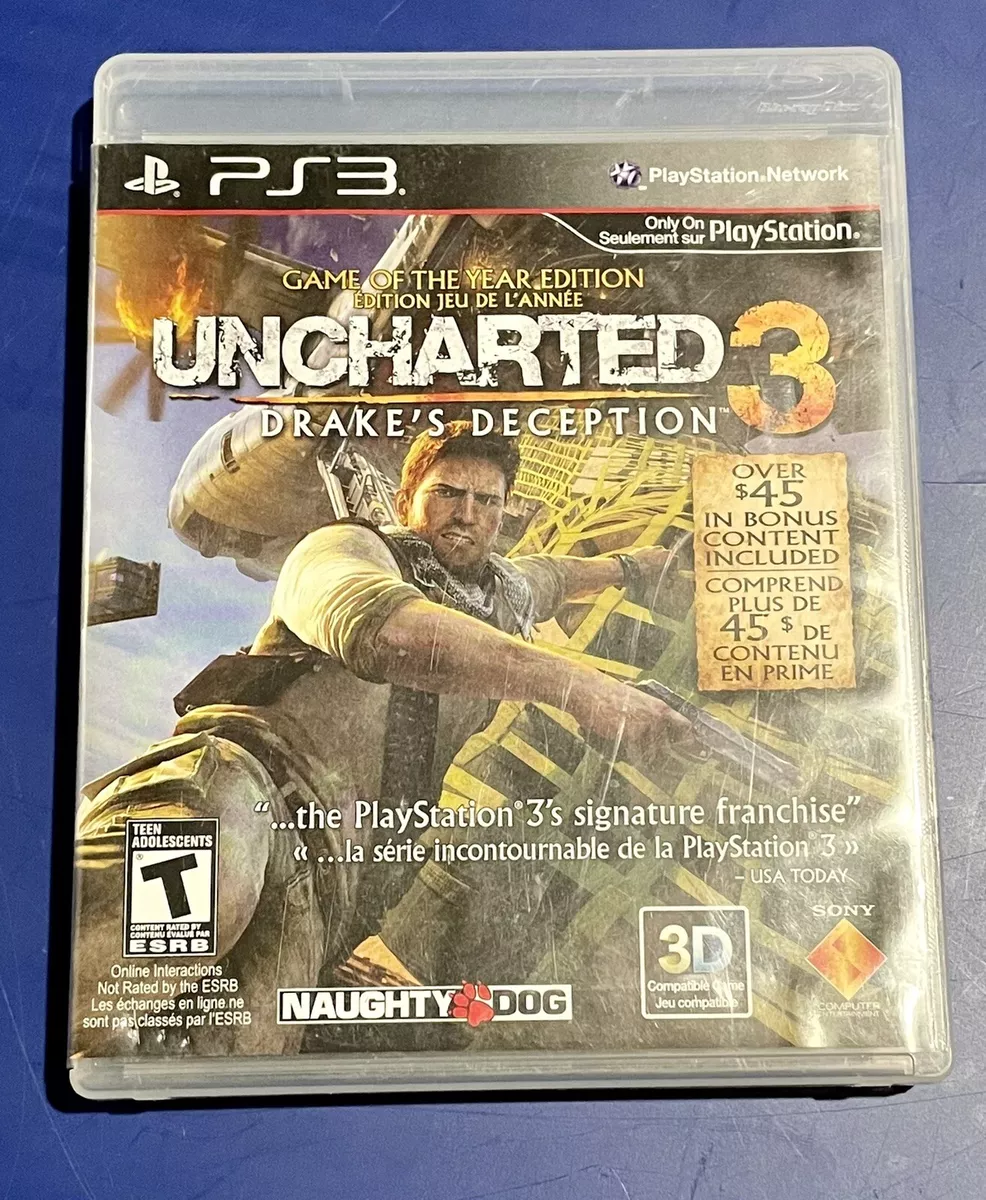 Uncharted 3 Drakes Deception Game of the Year Sony Playstation 3