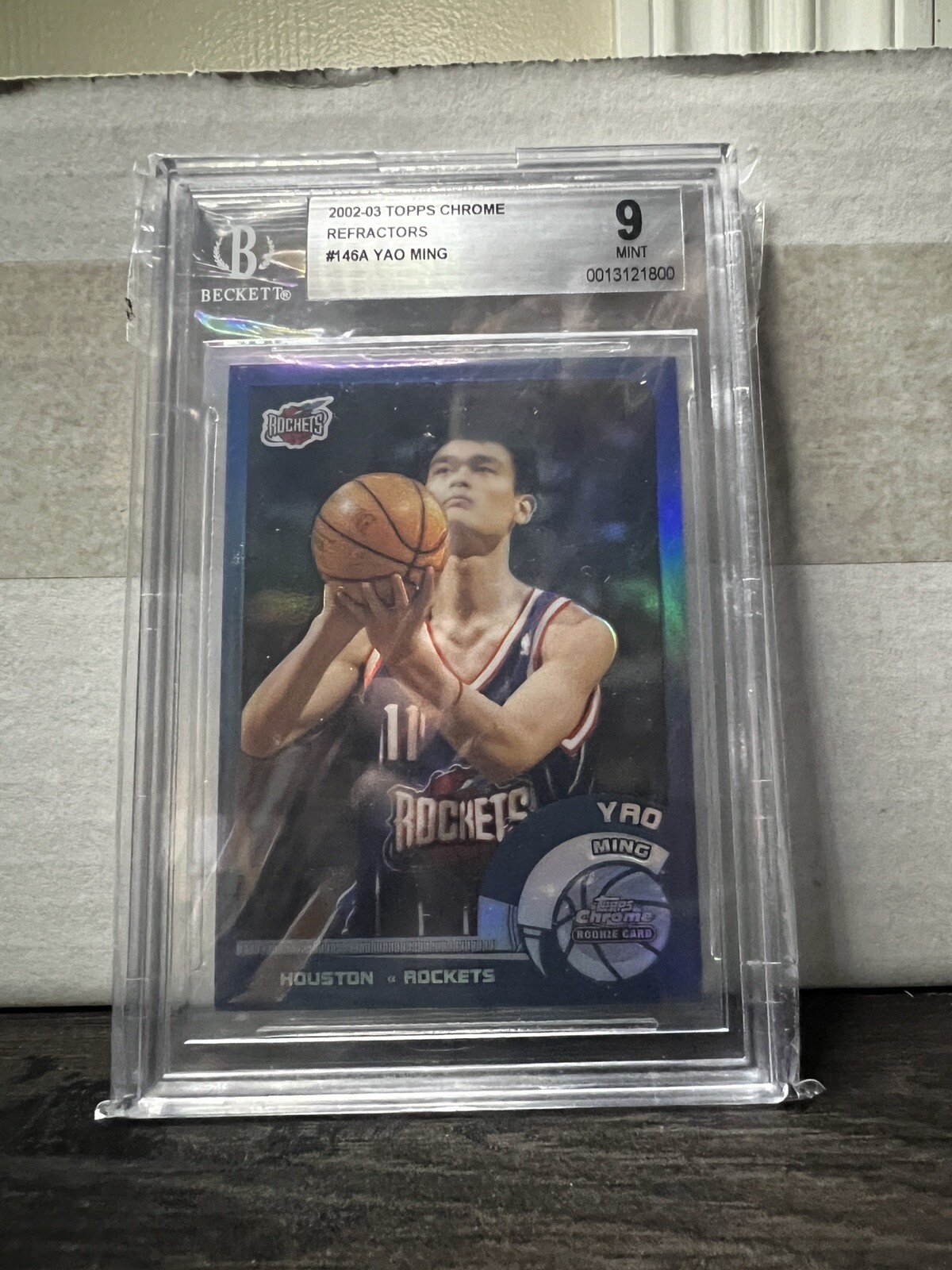 2002 Topps Chrome Refractor Yao Ming #146 BGS 9 Rookie RC