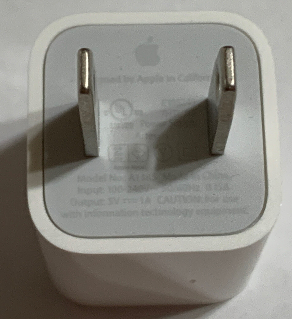 Apple Genuine OEM Original 5W USB Wall Charger Power Adapter Cube