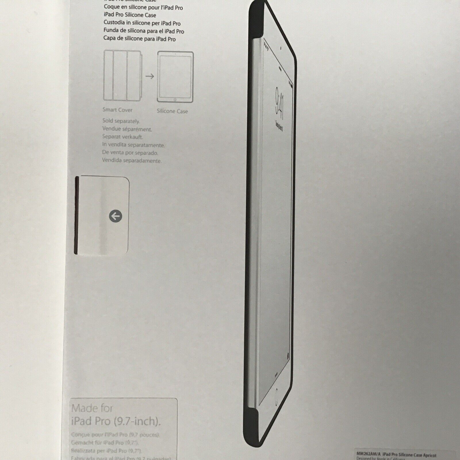 Genuine Apple iPad Pro 9.7” Silicone Case APRICOT Orange (cover