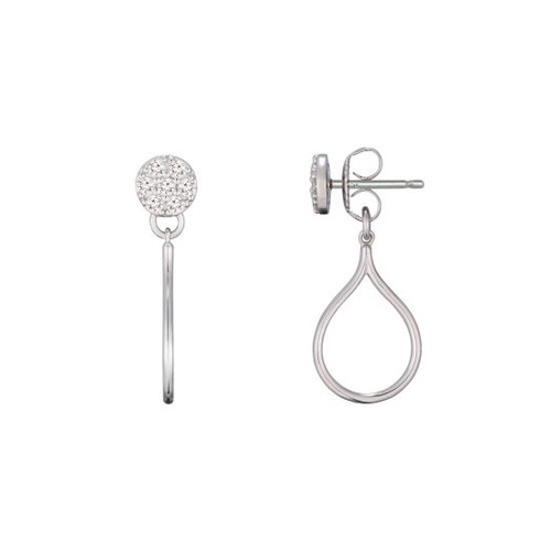 JESTINA-Fidelia-Silver-Drop-Earring-Van-Cleef-Stone-Henge-Tiffany-Swarovski