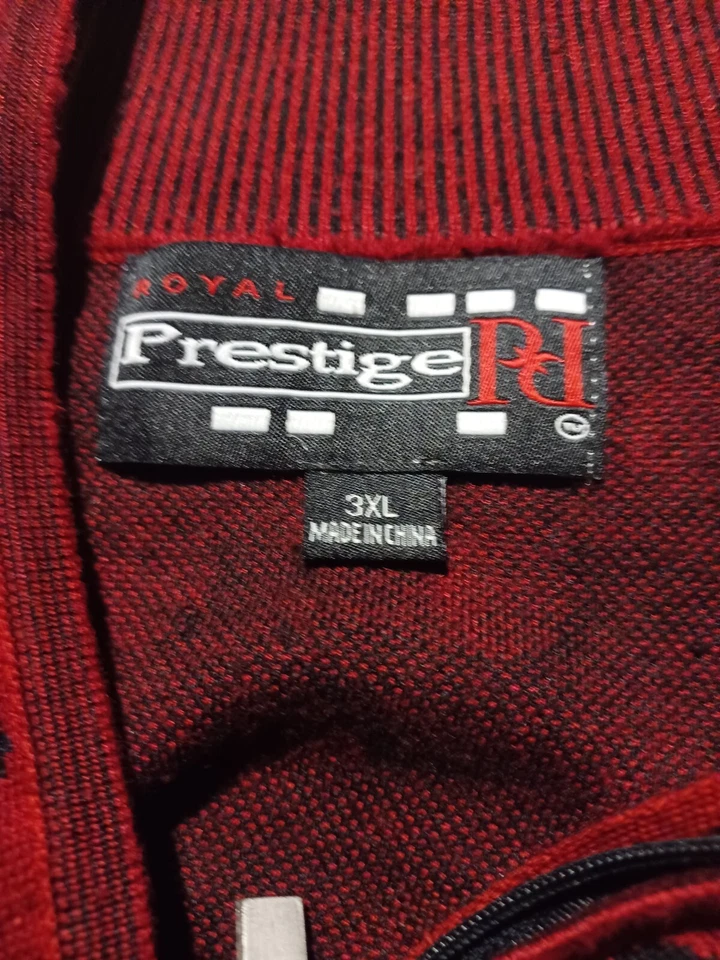 Suéter geométrico vintage Royal Prestige retro suave chenilla talla 3x Foto 4 de 4