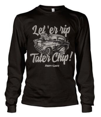 VERKAUF - Lizenziertes Fast N' Loud - Lass 'Er Rip Tater Chip Langarm T-Shirt
