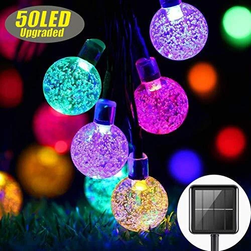 Product Image for Solar Fairy Lights Outdoor Waterproof, 50LED , 8 Mode 7M/24Ft Indoor/Outdoor