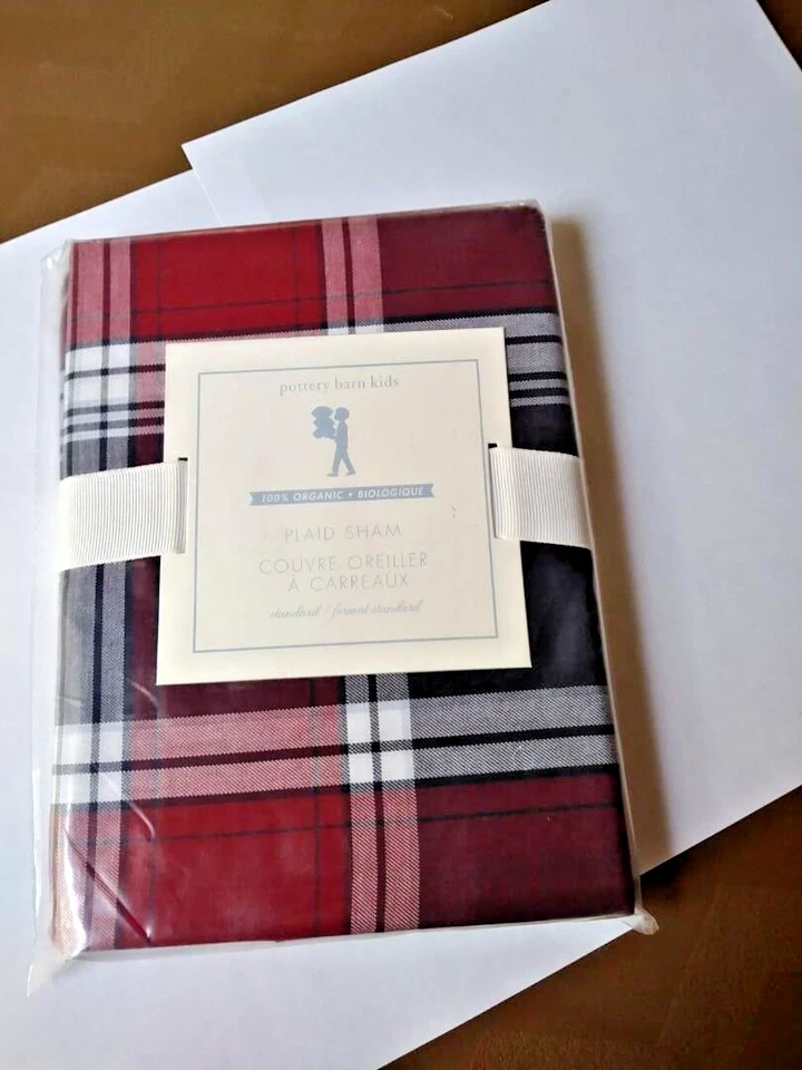 Pottery Barn подушка SHAM клетку рождественский праздник красный подарок школа Disney, - Изображение 3 из 4