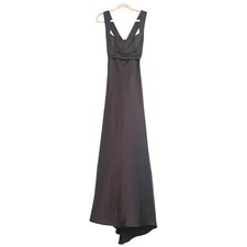 Calvin Klein long satin gray formal sleeveless dress Prom/Bridesmaid Gown