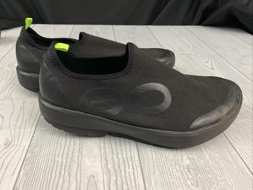 Oofos OOmg eeZee Low Recovery Shoes Mens Size 9.5 EU 42.5 Black Slip On - Picture 5 of 10