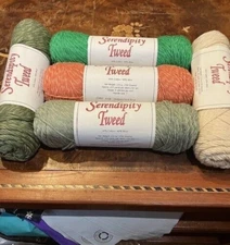 CLEARANCE   Brown Sheep SERENDIPITY TWEED  Yarn - choice of 5 colors