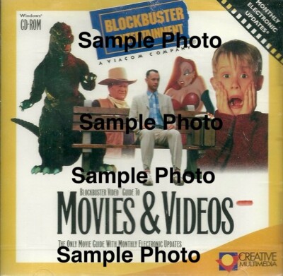 Blockbuster Entertainment Video guide to movies and videos for windows PC 1995