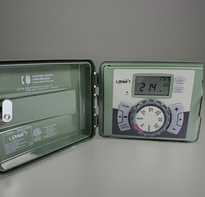 Orbit 57896 6 Station Sprinkler Timer Controller Outdoor Rainproof No Key Tested