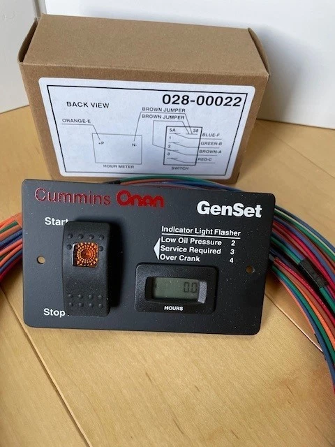 028-00022 PANEL REMOTO DIGITAL CUMMINS ONAN Y ARNÉS REMOTO 044-00026 25" Foto 3 de 3