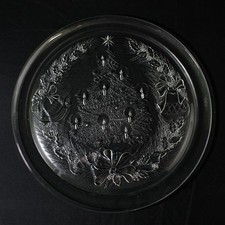 Vintage Saint-Gobain Duralex 12.5” Christmas Tree Platter