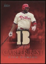 2009 Topps Career Best Relics Ryan Howard (Facing Front; Series 2) #CBR-RH