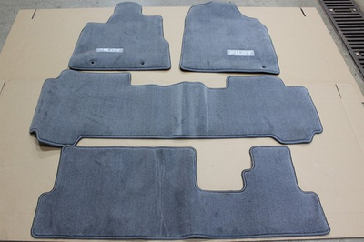 #ad #ad OEM Honda Pilot Carpeted Floor Mats 83600 S9V A02ZB Gray Factory Replacement $120.00