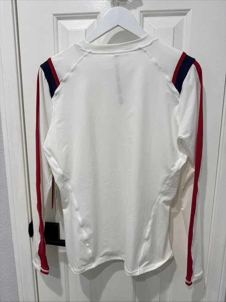 Camiseta de tenis para mujer Fila Pickleball Essentials manga larga blanca talla grande nueva con etiquetas Foto 4 de 4