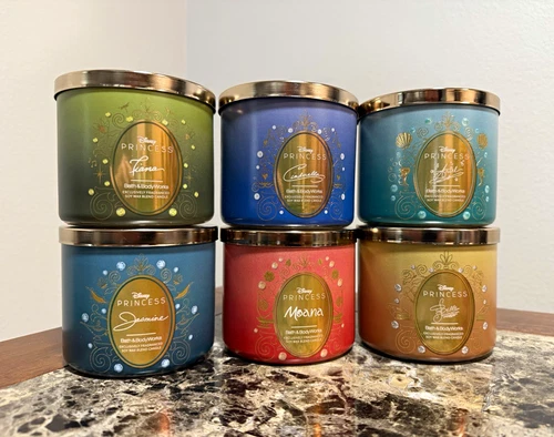 Bath & Body Works Disney Princess Collection Scented Jar Candles 6-Pack - product listing photo