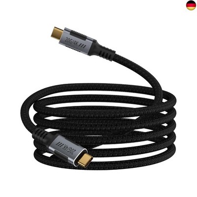 3 Meter langes USB C Kabel Kompatibel mit Thunderbolt 3 Kabel,USBC 3.2 20Gbps