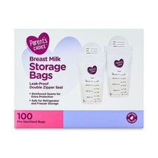 Breast Milk Storage Bags 6 oz 100 Count Free Leak Proof Double Zipper
