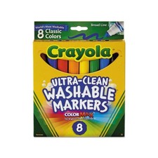 Crayola Ultra Clean Washable Markers 8ct - 30 Box Case 240 Markers - Classroom