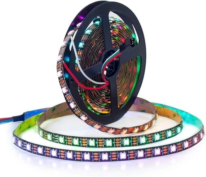 5M 12V WS2812B 5050 RGB LED Strip Light 150 300 Leds Individual Addressable - Image 2 of 4