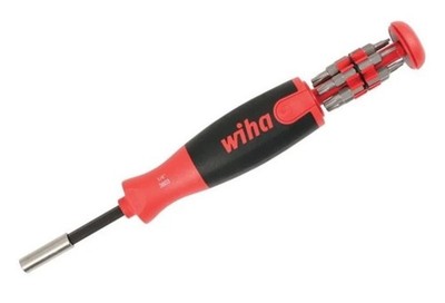 Wiha 38044 Ultra Driver 12-IN-1 Torx Screwdriver Pop Up Bit Holder Set, 13 Pc
