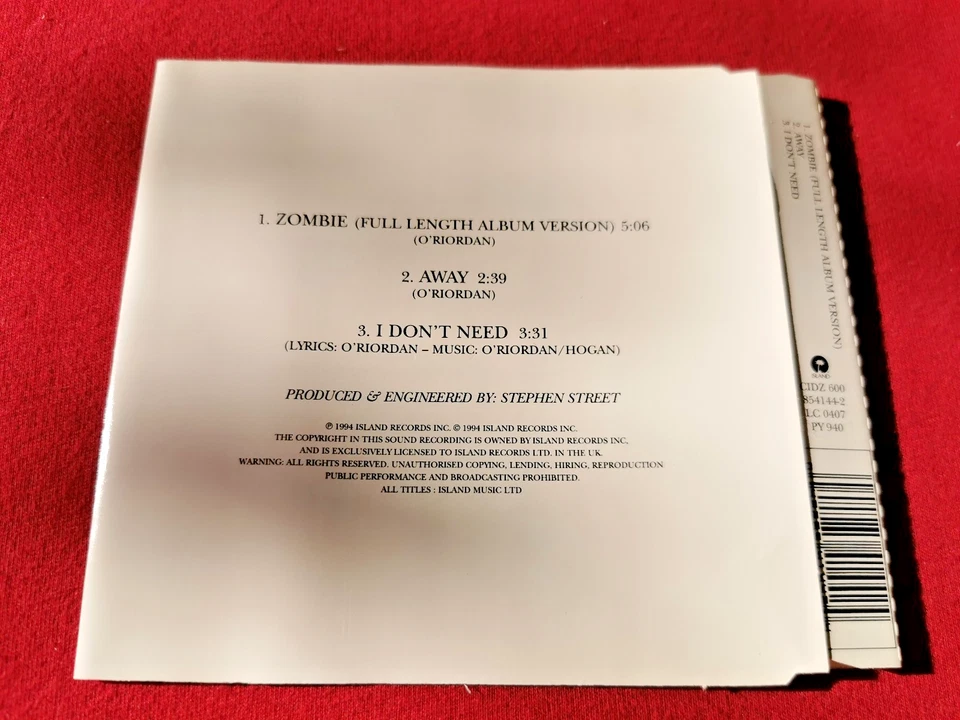 The Cranberries – Zombie - Rar Mcd - Bild 2 von 2