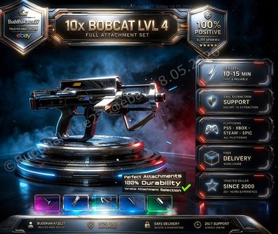 Arc Raiders   10x BOBCAT IV (Level 4)   +Attachments   (PS5/XBox/PC) 100% Safe
