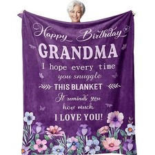 Gifts, Birthday Gifts for Grandma, Best Grandmother 50"X60" Grandma Birthday