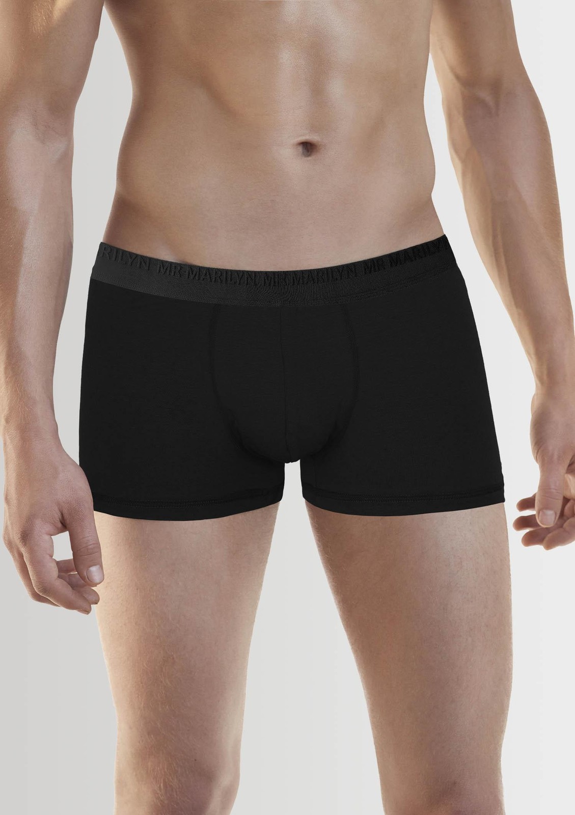 5905168079187 Bokserki mskie klasyczne z modalu i baweny czarne Boxers Pro Mar 4690₽