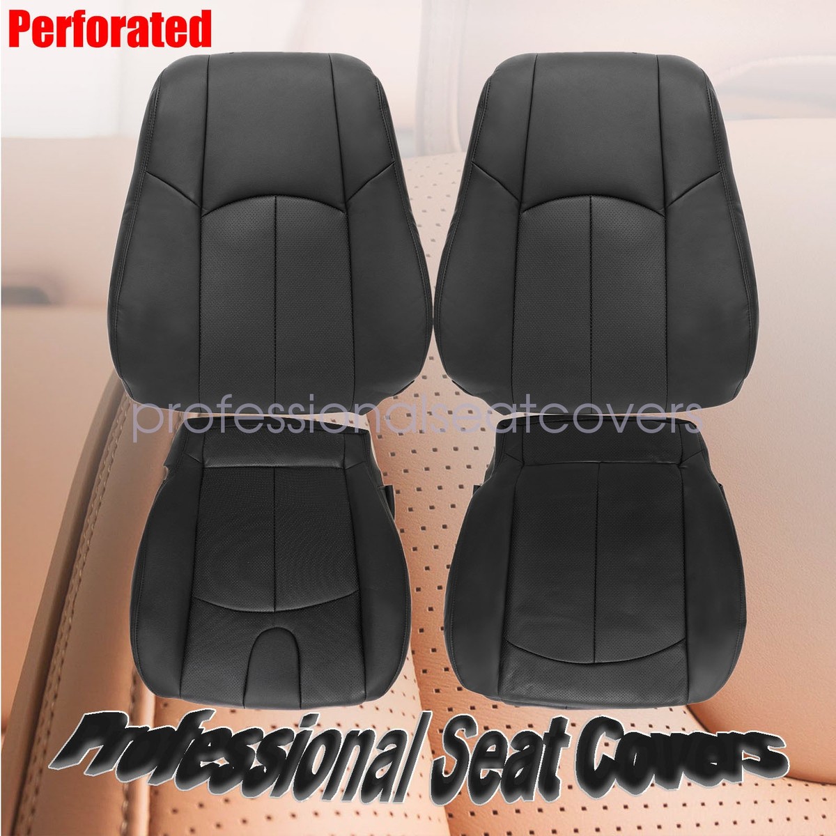 US Auto Nation Leather Driver Bottom Seat Cover – Fits 2007-2008 Mercury Mountaineer